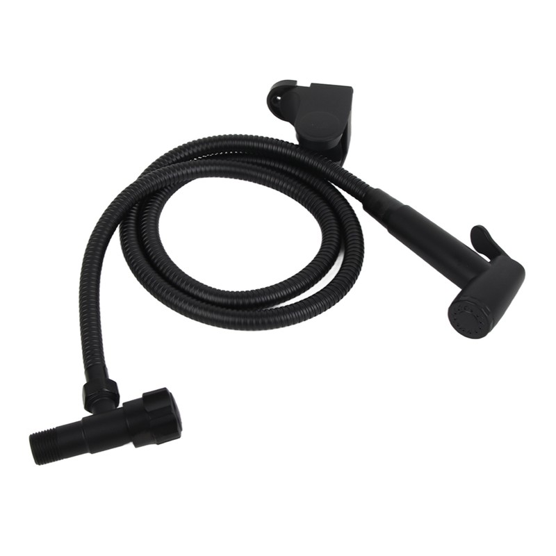 G1/2 Black Stainless Steel Handheld Toilet Bidet Sprayer Set Attachment