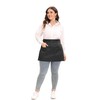 Jaspfct Server Aprons Plus Size W 3 Pockets - Half