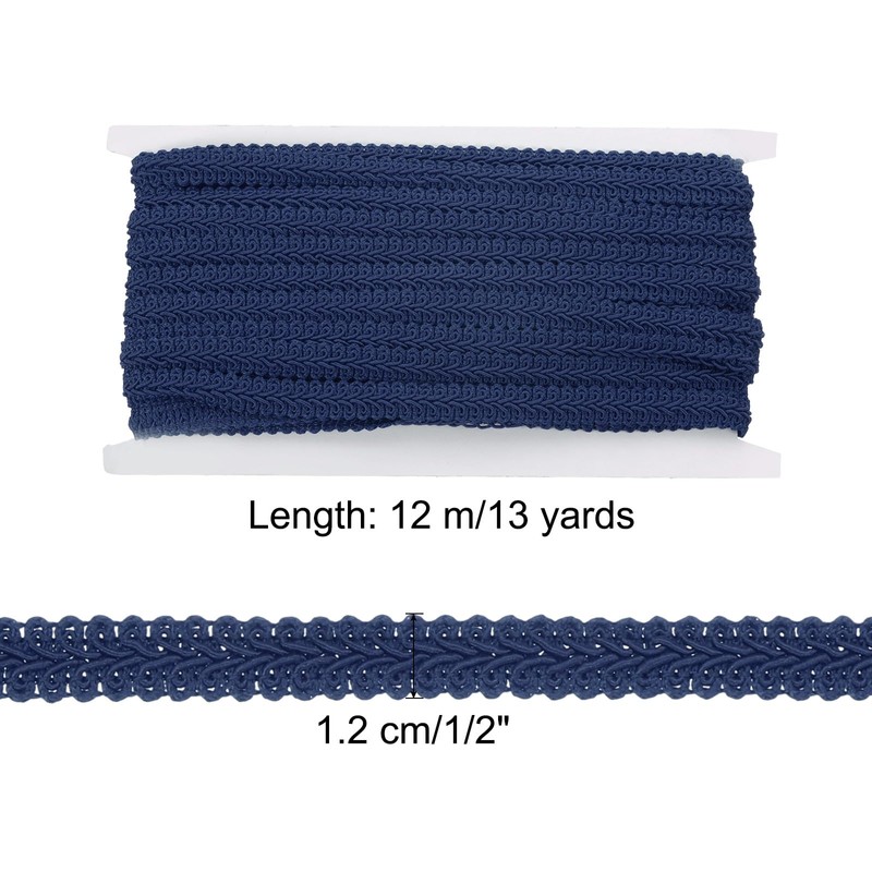 sourcing map 1/2" x 13 Yards Gimp Braid Trim Woven
