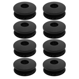 ECSiNG 8Sets Car Floor Mat Clip Fixings Round Fasteners Grips Floor Mats Attachment Clip Compatible with Volvo Compatible with Mazda Black