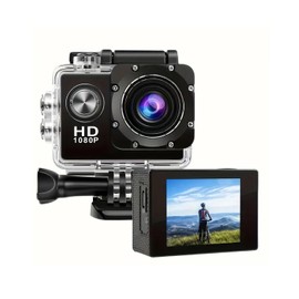 Action Camera Waterproof, 20 MP Sport Recorder Ultra HD 1080P/30FPS, 5 Million Pixels, Water Resistant 30M / 98FT, 900mAh Battery, Camcorder Video 140° with Accessories Kit for Helmet and Bicycle etc