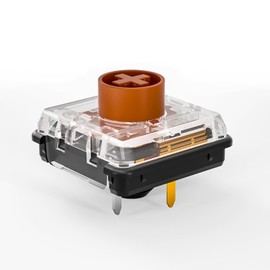 Kailh Choc Low Profile V2 Brown Keyboard Switches,Tactile RGB SMD 43gf Switch for MX Mechanical Gaming Keyboard (V2 Brown 10Pcs)