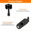 uxcell 2Pcs 1.22 x 0.63 Closet Rod Support Bracket, Rod