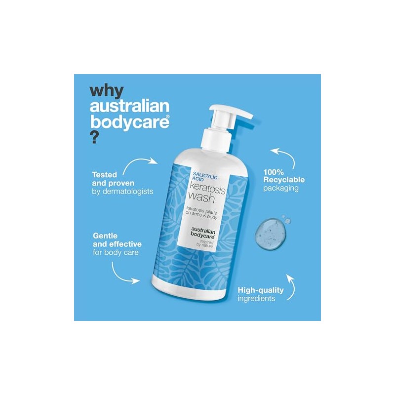 Keratosis Pilaris Body Wash – Targets Bumpy Skin, Strawberry Legs
