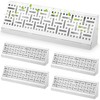 Landhoow 4 Pcs 15 Inch Baseboard Register Vent Covers, White