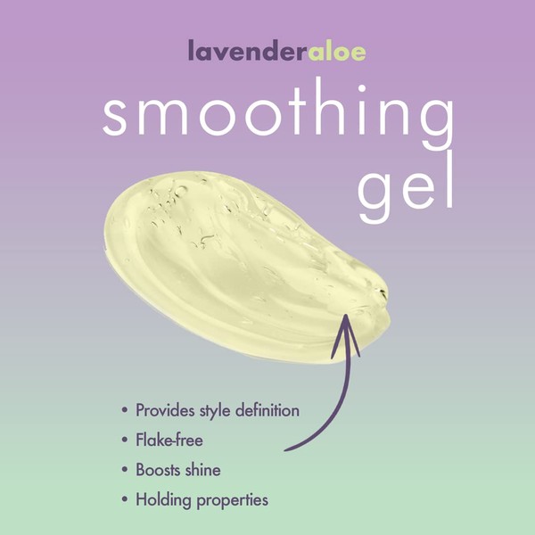 EDEN BodyWorks Lavender Aloe Smoothing Hair Gel (8 oz) - Enhances Curly or Natural Hair Look – Smooth Frizz & Tame Flyaways