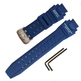 Casio Replacement Watch Strap for G-Shock GA-1000 GA-1100 GW-A1000 GW-A1100 GW-4000 G-1400 Men Sport Waterproof Black Resin Watch Strap