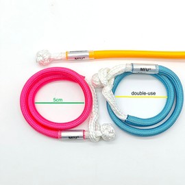 Mini Soft Shackle 6mm*15'' Pink、Blue、Orange with Nylon Sleeve Replace Metal Shackle for Sailing, Slackline, Camping, Hammock MFU
