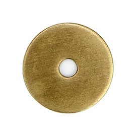 Tiazza 10Pcs Plain Round Brass Backplate Washers Classical Furniture Decoration Gasket Brass Hardware Accessories (Bronze)