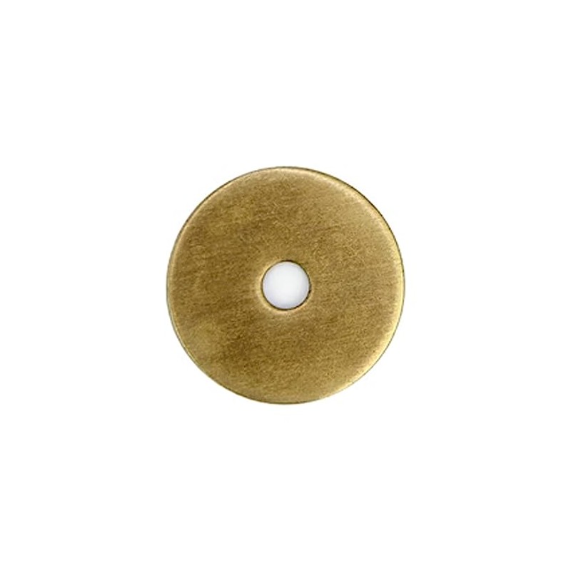 Tiazza 10Pcs Plain Round Brass Backplate Washers Classical Furniture Decoration