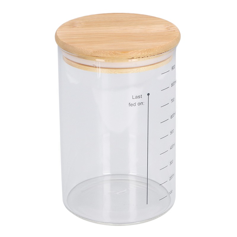 Sourdough Starter Jar Kit Wooden Lid 34oz Sourdough Bread Baking