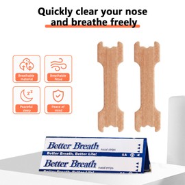 Thapncow 50 Stück Nasenstrips Anti Schnarch，Effektiv schnarchen verhindern，Nasenstrips Anti Schnarch Pflaster Für Einfacheres Atmen Bei Schlaf