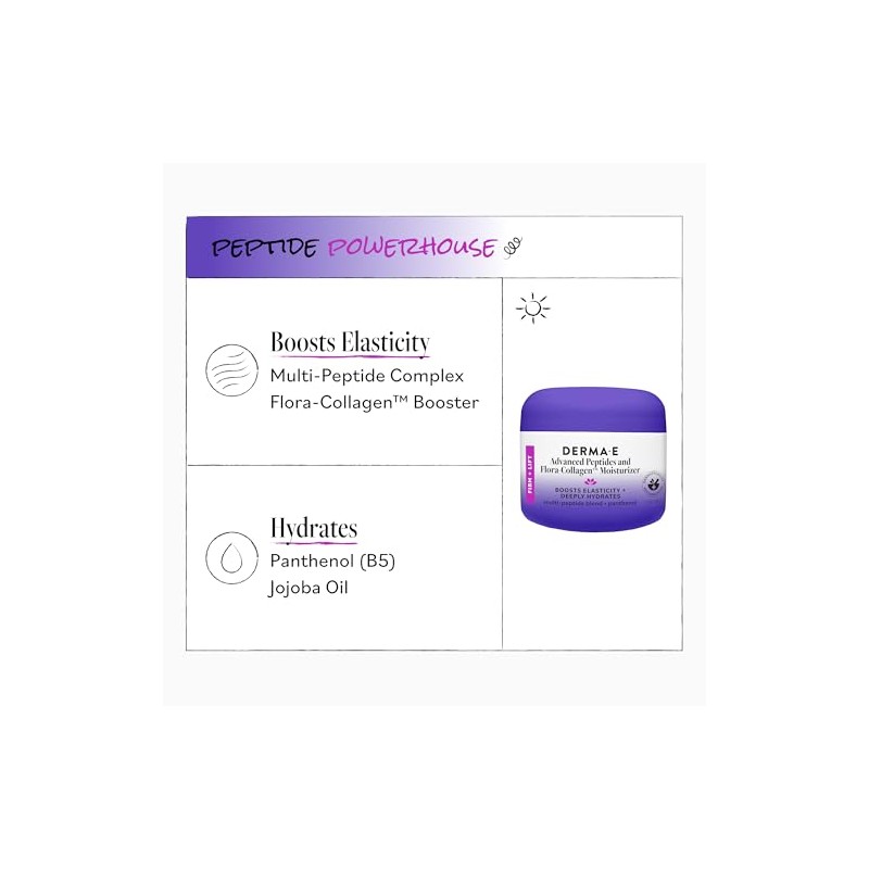 DERMA-E - Derma E- Derma-E Advanced Peptides And Vegan Flora-Collagen