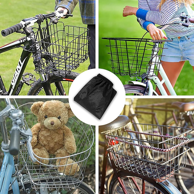 Bicycle Basket Cover, Front Basket Cover, Sun Protection, Rainproof, Dustproof,