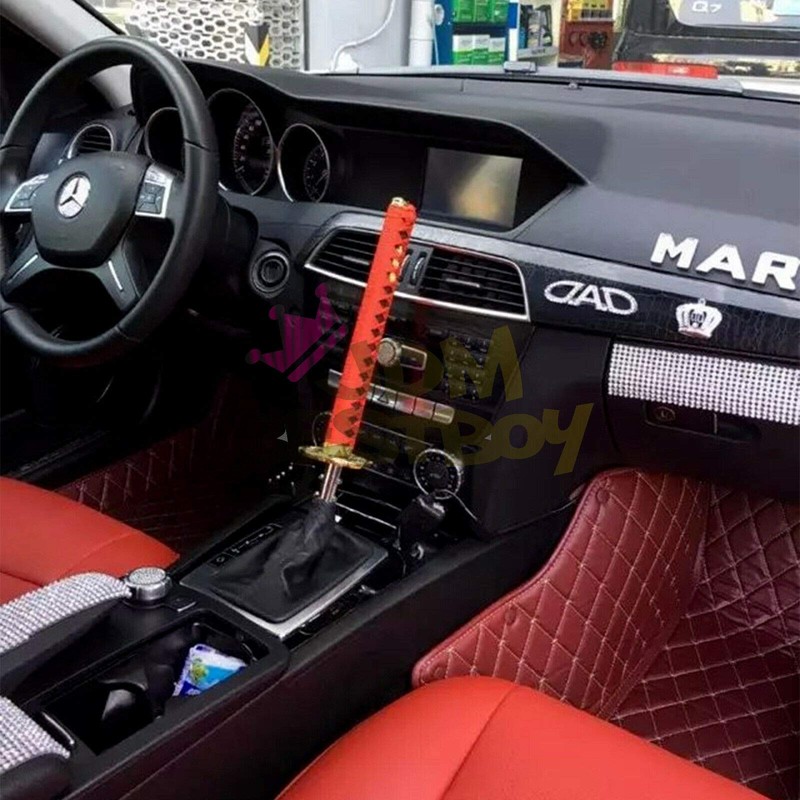 JDMBESTBOY Samurai Sword Black Shift Knob Shifter Alloy Katana with
