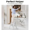 SOLADDER Step Stool, 2 Step Ladder with Anti-Slip and Wide