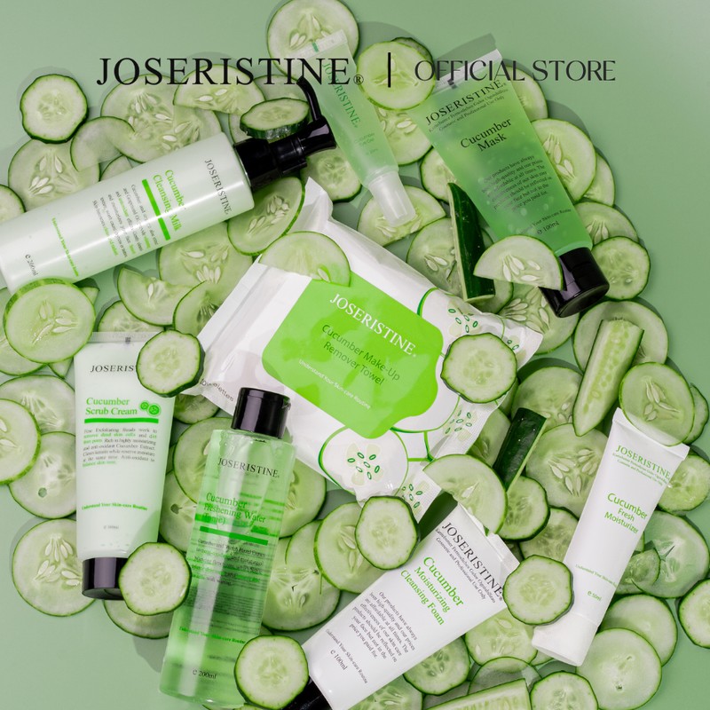 JOSERISTINE Cucumber Cleansing Milk 200ml & 1000ml/ 100% Vegan/ By