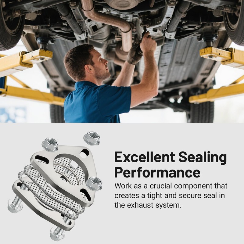 EVIL ENERGY 2.5 Inch 3 Bolt Exhaust Flange Connection Kit,