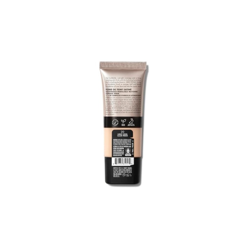 e.l.f. Cosmetics Soft Glam Base de Maquillaje Satinada Tono Claro