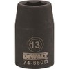 DEWALT 1/2" Drive Impact Socket 6 PT 13MM