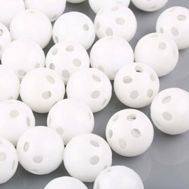 Pack of 10 White Rattle Balls Inserts Rattle Box Repair Doll Noise Maker Insert Rattle for Animal Doll, Rattles and Plush Rings