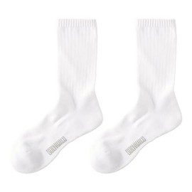 Gunze BODY WILD Men's Crew Length Socks, Set of 2 Pairs, Sarashi, 25.0-27.0 cm