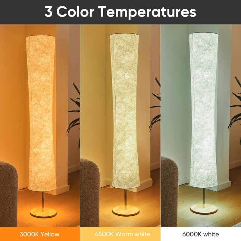 58 inch Simple Design Morden Soft Light Floor Lamp 3