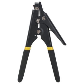 Portable Nylon Cable Tie Gun Adjustable Tension Plastic Zip Tie Fastening and Cutting Tool Black