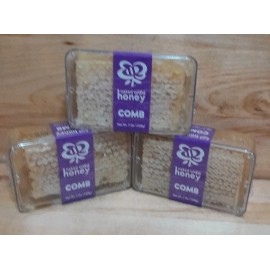 NAKED WILD 3CT: NAKED Wild Honey Comb product of Bulgaria 1 INGREDIENT ONLY = RAW HONEYCOMB