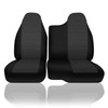 EDIETH Black Oxford Fabric 60/40 Split Seat Covers for Ford