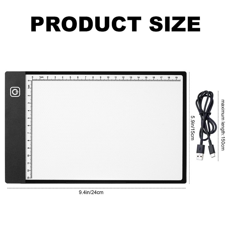 AUAUY A5 LED Light Pad for Diamond Painting, 3 Levels
