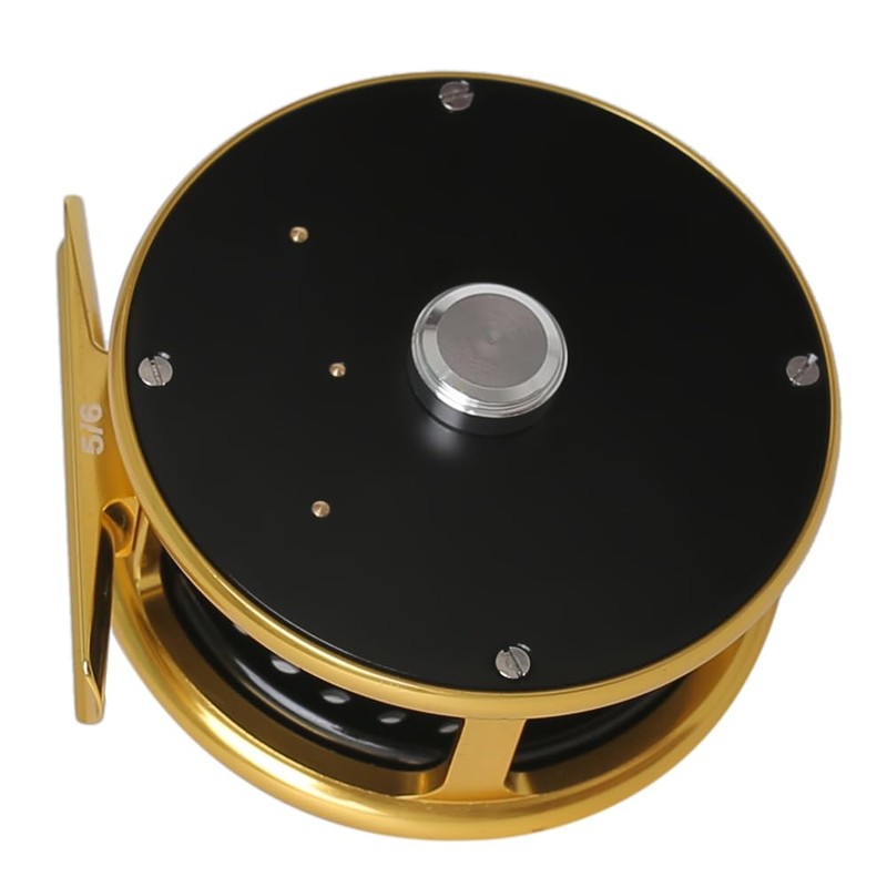 Vintage Classic Fly Fishing Reel,Right/Left Handle Position, Fly Reel (Black