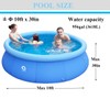Inflatable Top Ring Swimming Pools for Adults Outdoor Easy to