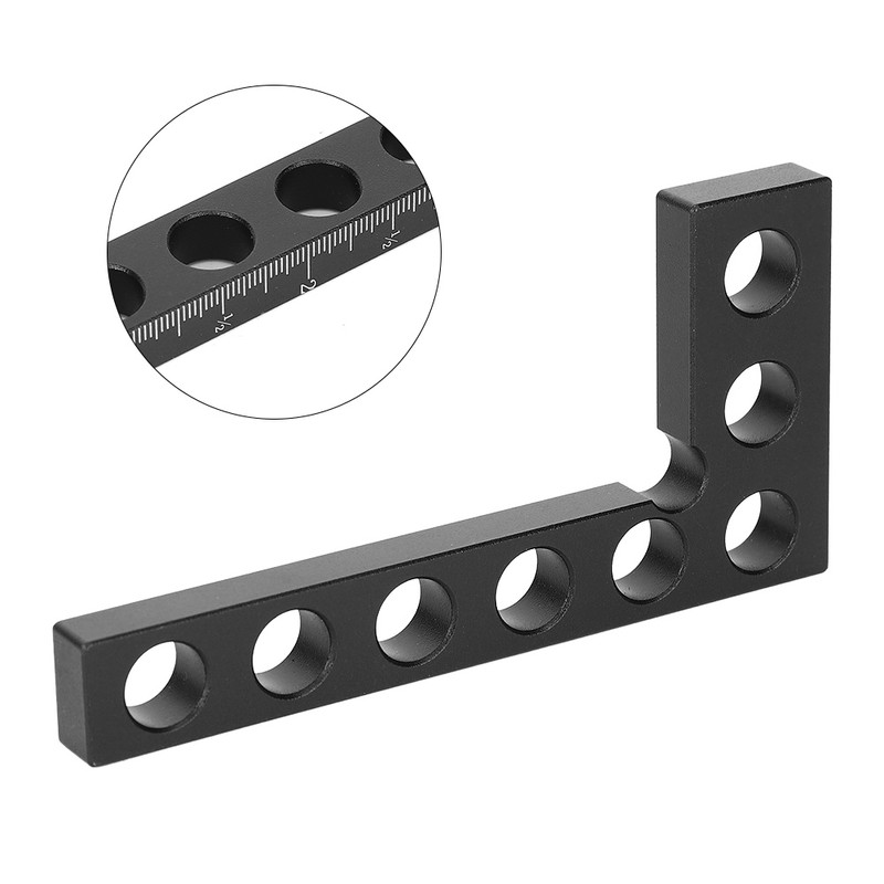 90 Degree Positioning Squares Right Angle Ruler Woodworking Tools Inch