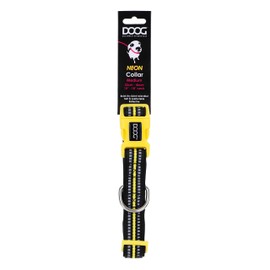 DOOG - Soft and Breathable Neoprene Padded Adjustable Dog Collar Available: XSmall, Small, Medium, and Large Dogs and Puppies for Walking, Running, Water Friendly Pool Lake Beach Swimming