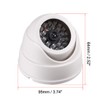 sourcing map Fake Security Camera Dummy Dome CCTV with Blinking