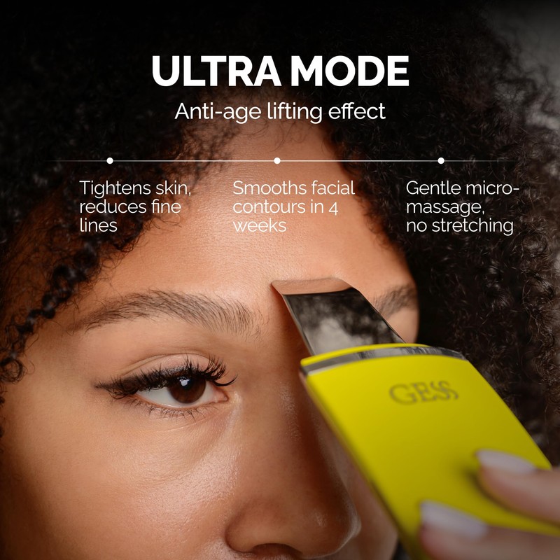 GESS Exotic Ultrasonic Face Lifting Device - Gentle Exfoliation, Skin