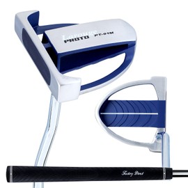 Larouge PT-01M Putter Lefty Mallet Shaped Putter 34 Inch Head Cover for Left Handed Golf Shop