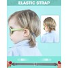 Meeloog Polarized Toddler Sunglasses with Strap, Square Star Shaped Flexible