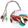 Pack of 30 Alligator Clips with Cable, Test Leads with