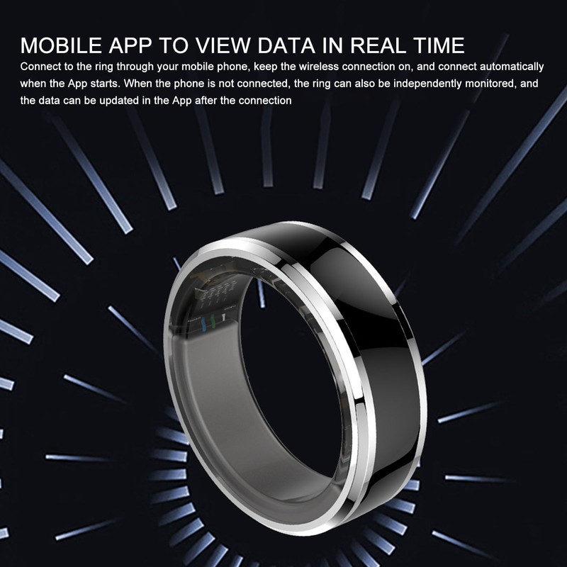 Smart Health Ring Waterproof Body Temperature Sleep Fitness Tracker Ring