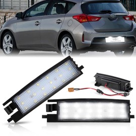 POPMOTORZ LED License Lamp, Rav4 License Plate Light, Set of 2 Built-in High Brightness LEDs, Toyota LED License Plate Light