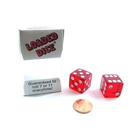 1 X Transparent Loaded Dice (2)