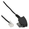 InLine® Connection Cable TAE-N to RJ11 (6P4C) black Black 10