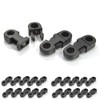 Ganzoo Plastic Click Fastener Set of 20, Clip Fastener Buckle
