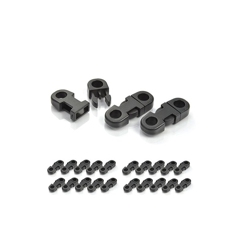 Ganzoo Plastic Click Fastener Set of 20, Clip Fastener Buckle