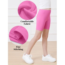 Resinta 6 Pack Girls Bike Shorts Under Dress Dance Cartwheel Shorts for Toddler Kids Summer Clothes Multicolor