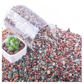 5lb Mix Horticultural Lava Rock Pebbles Pumice Potting Soil Amendment Succulent Cactus Bonsai Gritty Rock Decorative Gravel Plant Drainage Volcanic Rock for Aquarium Fairy Gardening Top Dressing