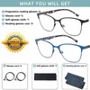 SUNAMOY Progressive Multifocal Reading Glasses Women Cat Eye No Line