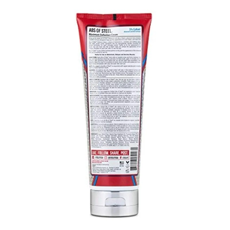 Abs Steel Protan 8oz Crema Fit Abdomen Musculo Definicion